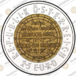 Austria 🇦🇹 Silver / Niobium Coin 2006 € 25 European Satellite Navigation PCGS 🔝MS70 🔝. - Image 2