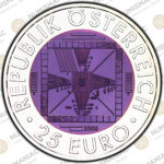 Austria 🇦🇹 Silver / Niobium Coin 2005 € 25 50th Anniversary of Television PCGS 🔝MS70 🔝. - Image 2