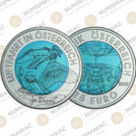 Austria 🇦🇹 Silver / Niobium Coin 2007 € 25 Austrian Aviation PCGS 🔝MS70 🔝.