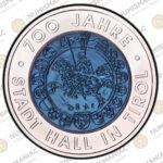Austria 🇦🇹 Silver / Niobium Coin 2003 € 25 700 Years of Hall in Tyrol PCGS 🔝MS70 🔝. - Image 2