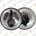 Great Britain 🇬🇧 2021 Queens Beasts Falcon of Platagenets 50p Silver Proof Coin 1/4oz PCGS 🔝 PR70 🔝.