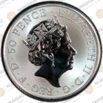 Great Britain 🇬🇧 2021 Queens Beasts Falcon of Platagenets 50p Silver Proof Coin 1/4oz PCGS 🔝 PR70 🔝. - Image 3
