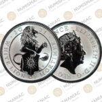Great Britain 🇬🇧 2021 Queens Beasts Lion of England 50p Silver Proof Coin 1/4oz  PCGS PR69.