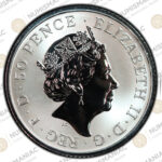 Great Britain 🇬🇧 2021 Queens Beasts White Lion of Mortimer 50p Silver Proof Coin 1/4oz  PCGS PR69. - Image 3
