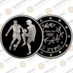 Greece 🇬🇷 2004 Silver Coin € 10 Olympic Games Football PCGS 🔝PR70DCAM🔝.