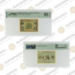 Greece 🇬🇷 1945 10 Drachmai Banknote Pick#322 NGC 65EPQ.