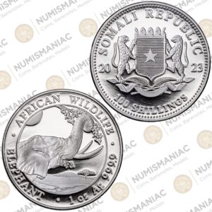 Somalia 🇸🇴 Somalia Elephant 2023 1oz Silver