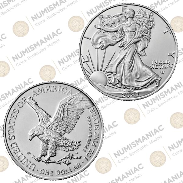 USA 🇺🇸 Silver Eagle 2023 - 1oz Silver Bullion Coin.