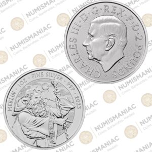 Great Britain 🇬🇧 Myths and Legends - Merlin 2023 1oz Silver Bullion Coin.