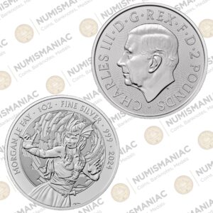 Great Britain 🇬🇧 Myths and Legends - Morgan Le Fay 2024 1oz Silver Bullion Coin.