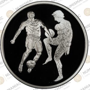 Greece 🇬🇷 10 Euro 2003 "Football" 1oz Silver Bullion Proof Coin with capsule. A