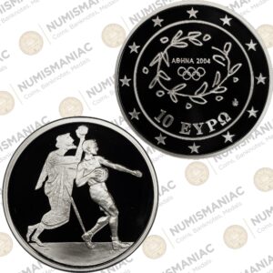 Greece 🇬🇷 10 Euro 2003 "Handball" 1oz Silver Bullion Proof Coin with capsule.