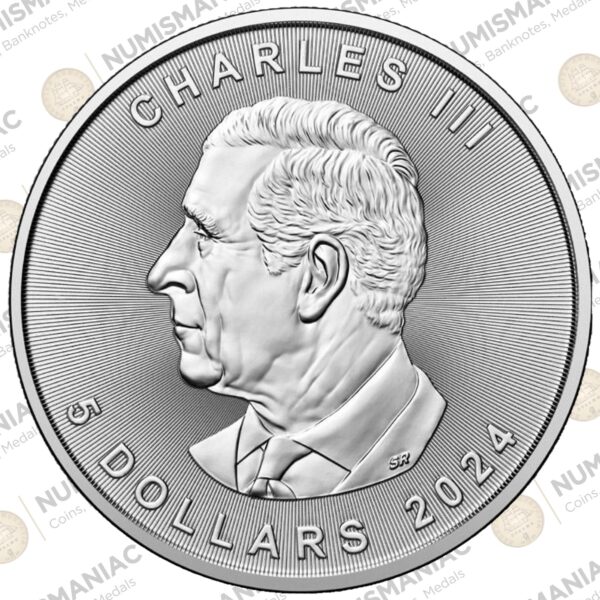 Canada 🇨🇦 Maple Leaf 2024 1oz Silver Bullion Coin. B