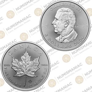 Canada 🇨🇦 Maple Leaf 2024 1oz Silver Bullion Coin.