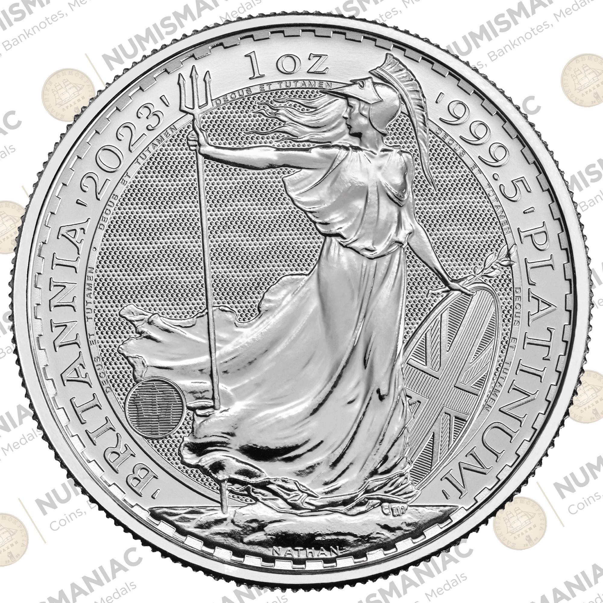 Great Britain 🇬🇧 1 Britannia 2023 1oz Platinum Bullion Coin.Α