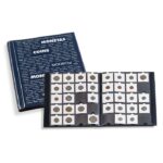 LEUCHTTURM Album for coin holders 10 coin sheets each for 20 cardboard holders, blue.