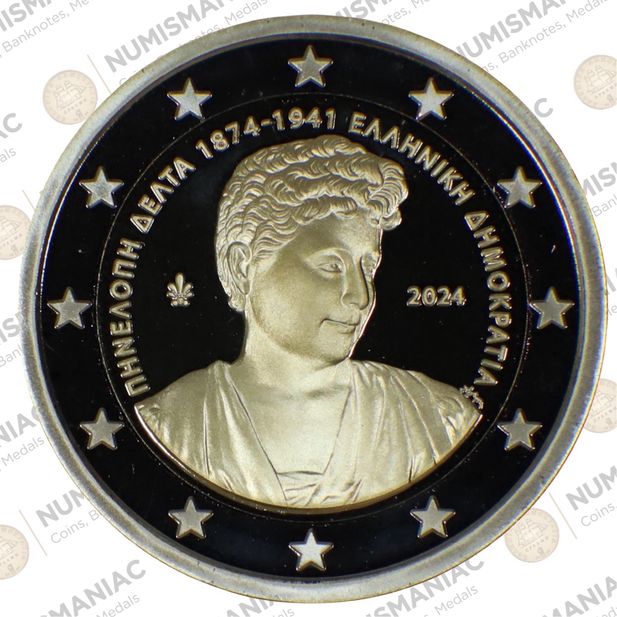 Greece 🇬🇷 2024 €2 Proof Coin "150 Years from the Birth of Penelope Delta”. A