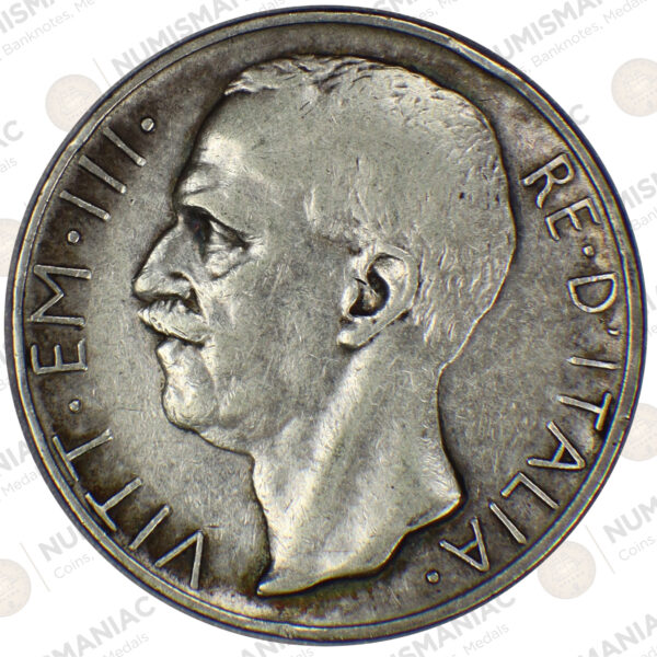 Italy 🇮🇹 10 Lire 1927 Silver - Vittorio Emanuele III ** FERT** - Image 3