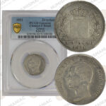 Greece 🇬🇷 Silver Coin King Otto 1 Drachma 1851 PCGS F Details.