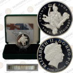 Great Britain 🇬🇧 2004 100th Anniversary of the Entente Cordiale Proof Silver Piedfort Coin.