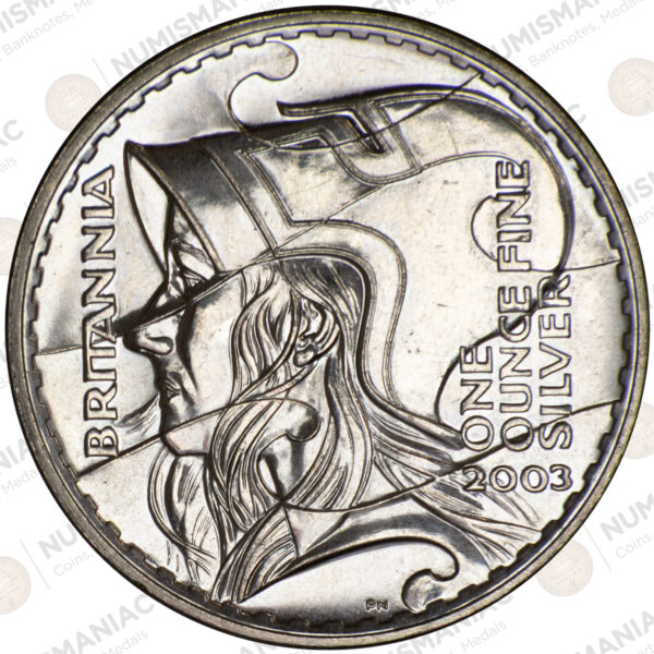 Great Britain 🇬🇧 Britannia 2003 1oz Silver Bullion Coin. - Image 2