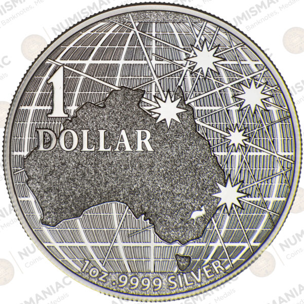 Australia 🇦🇺 1$ Beneath the Southern Skies -- 1oz Silver .9999 Coin. - Image 2