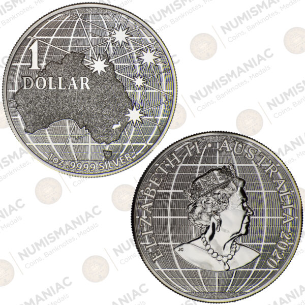 Australia 🇦🇺 1$ Beneath the Southern Skies -- 1oz Silver .9999 Coin.