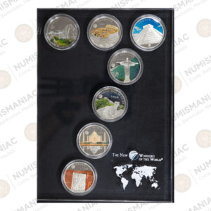 Mongolia 500 Tögrög 2008 "New Seven Wonders of the World" Silver coins set.