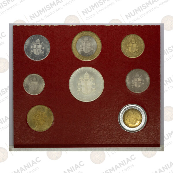 Vatican 2001 Vatican Coin Set – Last Lira Issue – Pope John Paul II – Official BU Set. - Image 3