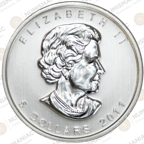 Canada 🇨🇦 Maple Leaf 2011 1oz Silver Bullion Coin. - Image 3