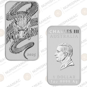 Australia 🇦🇺 1$ Dragon 2025-- 1oz Silver .9999 Bar.