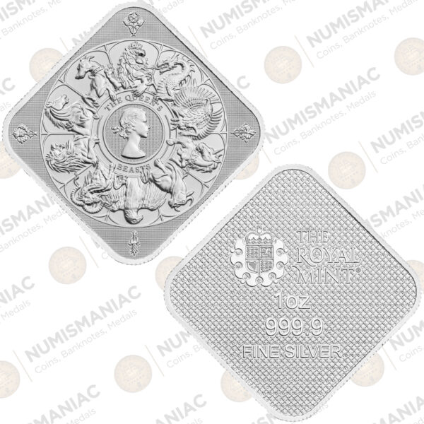 Great Britain 🇬🇧 "The Queen's Beasts" 2025 1oz Silver Bullion Bar.