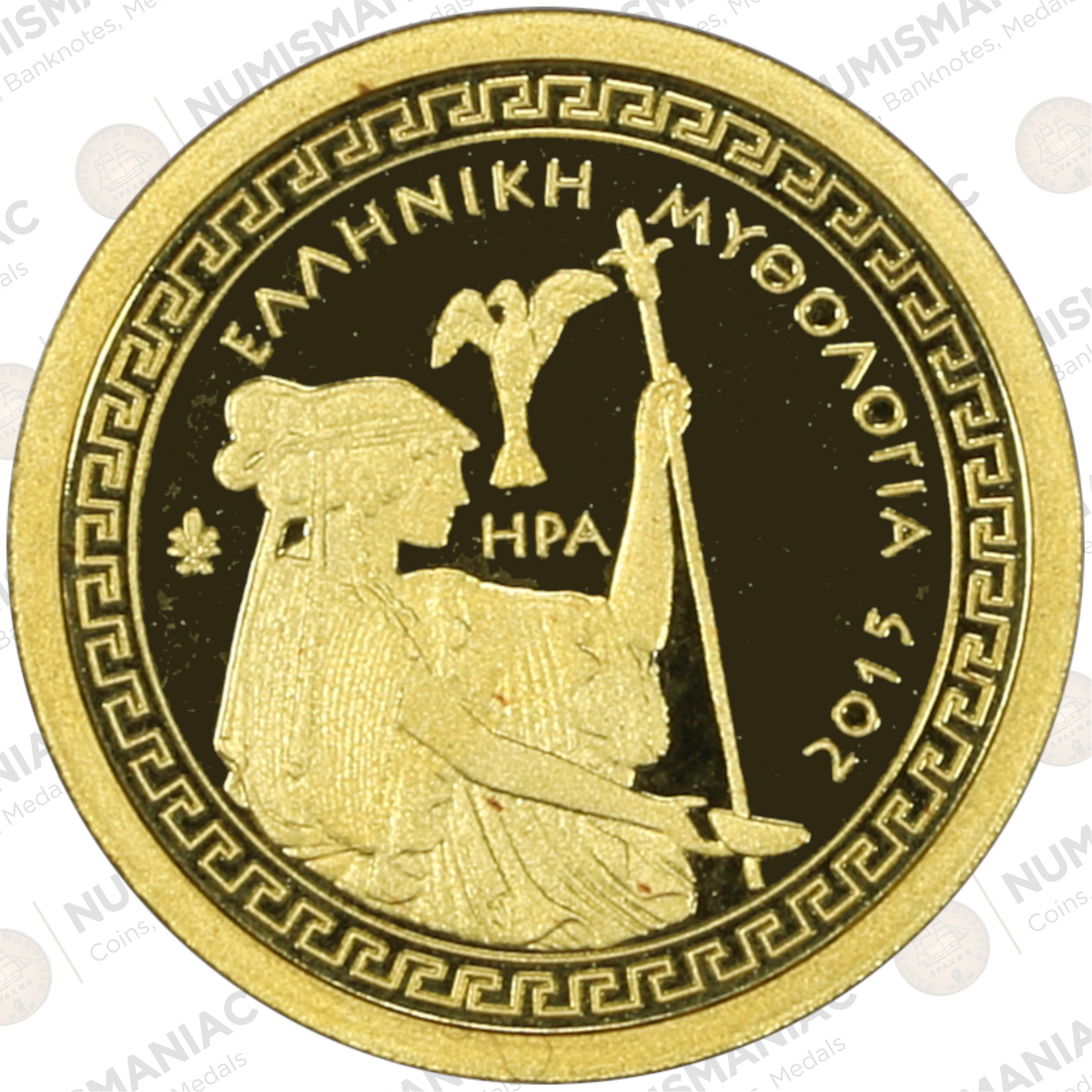 Greece 🇬🇷 2015 Gold Coin € 100 - Greek Mythology - The Olympian Gods - "HERA". - Image 2