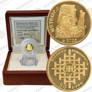 Greece 🇬🇷 2025 Gold Coin € 50- Cultural Heritage -"METEORA".