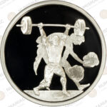Greece 🇬🇷 2004 Silver Coin € 10 Olympic Games Weightlifting . - Image 2