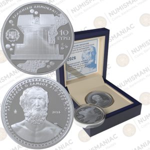 Greece 🇬🇷 2026 Silver Coin € 10 "Greek Culture - Mathematicians - Aristarchos of Samos".
