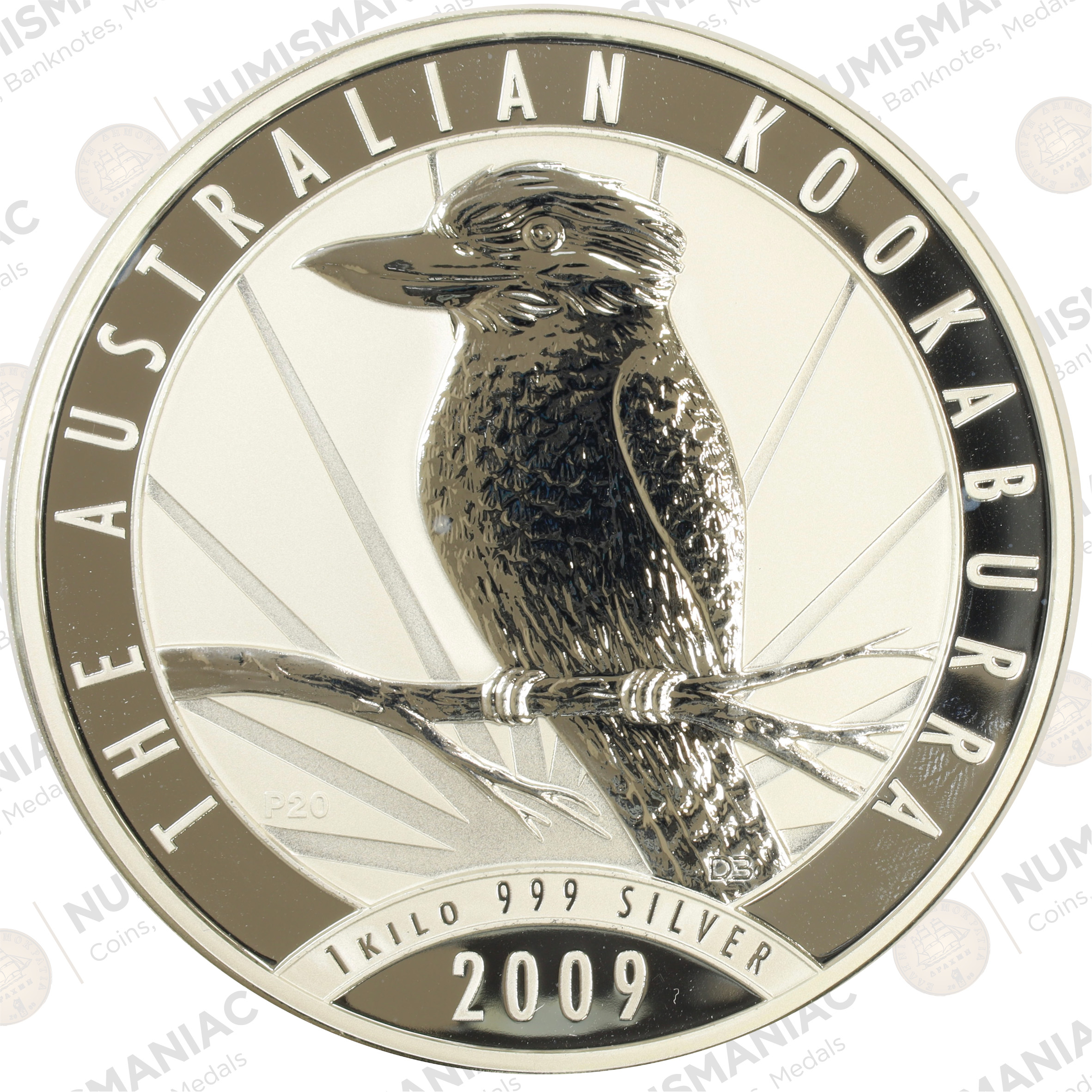 Australia 🇦🇺 2009 Silver Kookaburra 1 Kilo Silver Bullion Coin. - Image 2