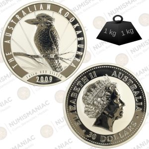 Australia 🇦🇺 2009 Silver Kookaburra  1 Kilo Silver Bullion Coin.
