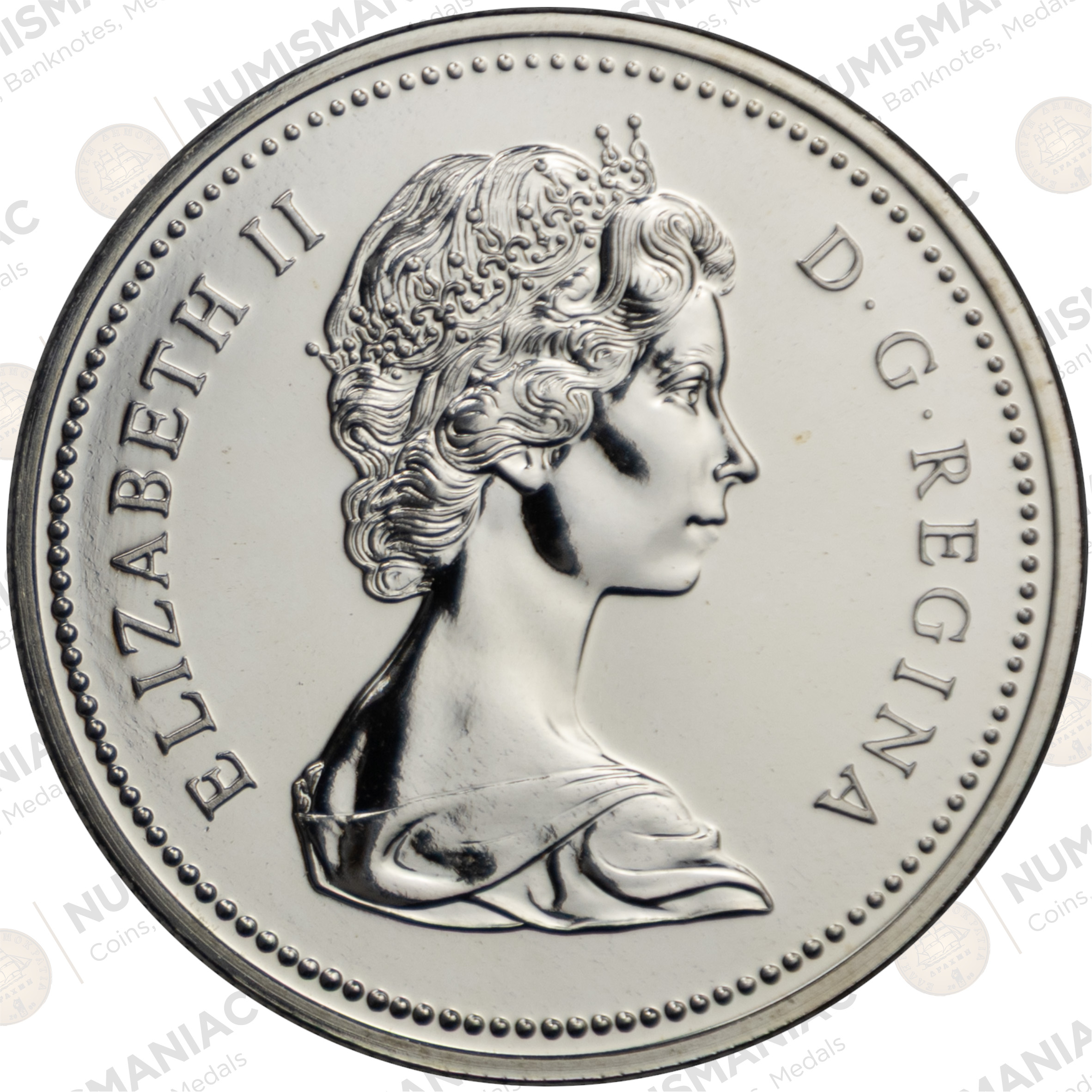 Canada 🇨🇦 Silver Dollar 1976 Proof – Parliament Library Centennial Coin (AG /.500/ 23.3gr) - Image 3