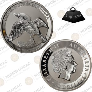 Australia 🇦🇺 2011 Silver Kookaburra 1 Kilo Silver Bullion Coin.