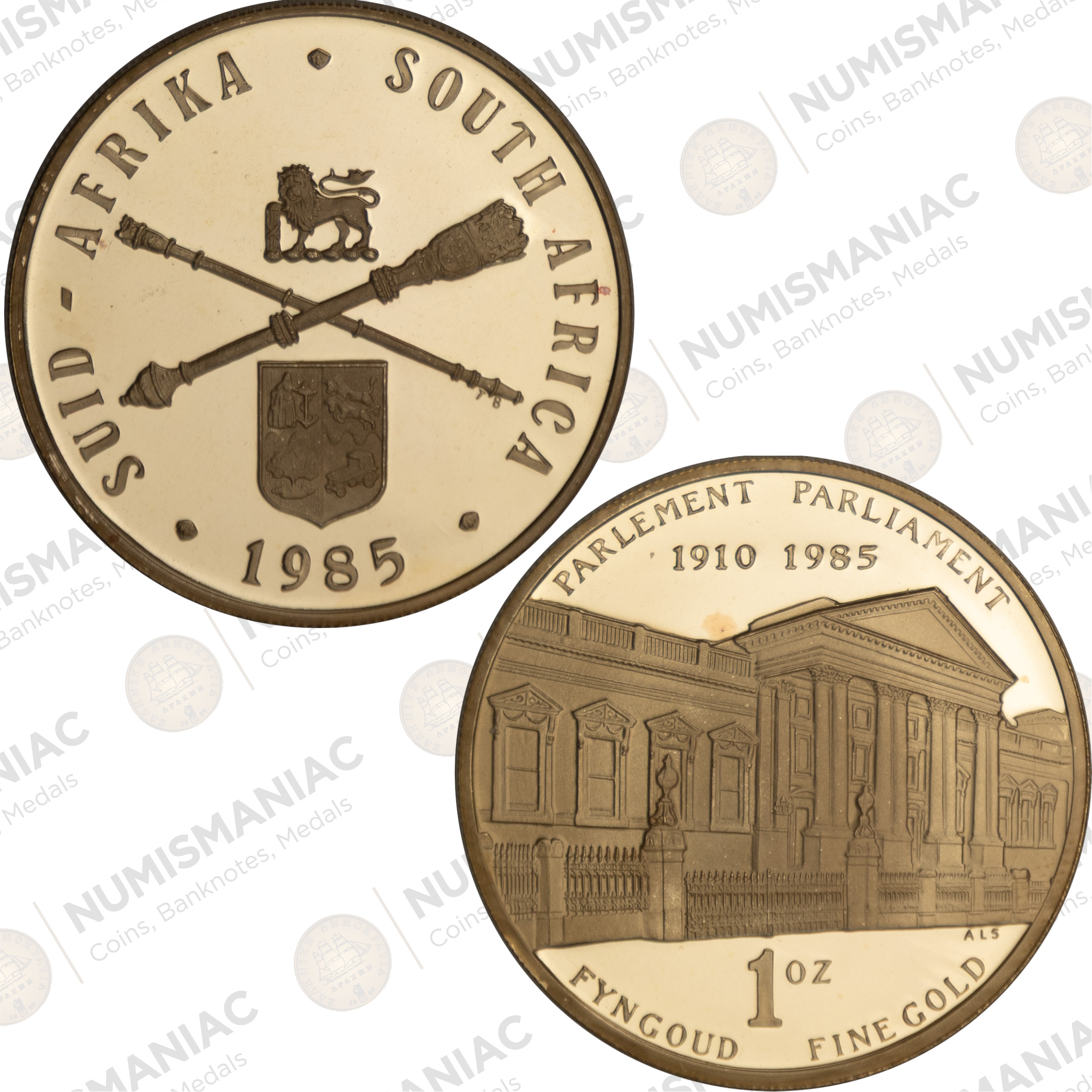 South Africa 🇿🇦 1oz Gold Medal – 75th Anniversary of Parliament Commemorative Issue