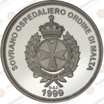 Order of Malta 500 Lire 1999 Silver Coin – Alexander the Great Commemorative (Ag / 31.1gr / .999). - Image 3