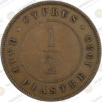 Cyprus 🇨🇾 1930 ½ Piastre Copper Coin – King George V. - Image 2