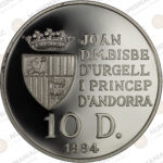 Andorra 🇦🇩 1994 10 Diners Silver Proof Coin – Joan Martí i Alanis | Discovery of America (Ag / 31,47gr/ .925). - Image 3