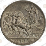Italy 🇮🇹 1916 1 Lira Roma Mint Silver Coin – Vittorio Emanuele III. - Image 2