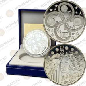 France 🇫🇷 2003 1.5 Euro Silver Proof Coin – Limited Edition Collector Issue (Ag / 22.2gr/ .900).