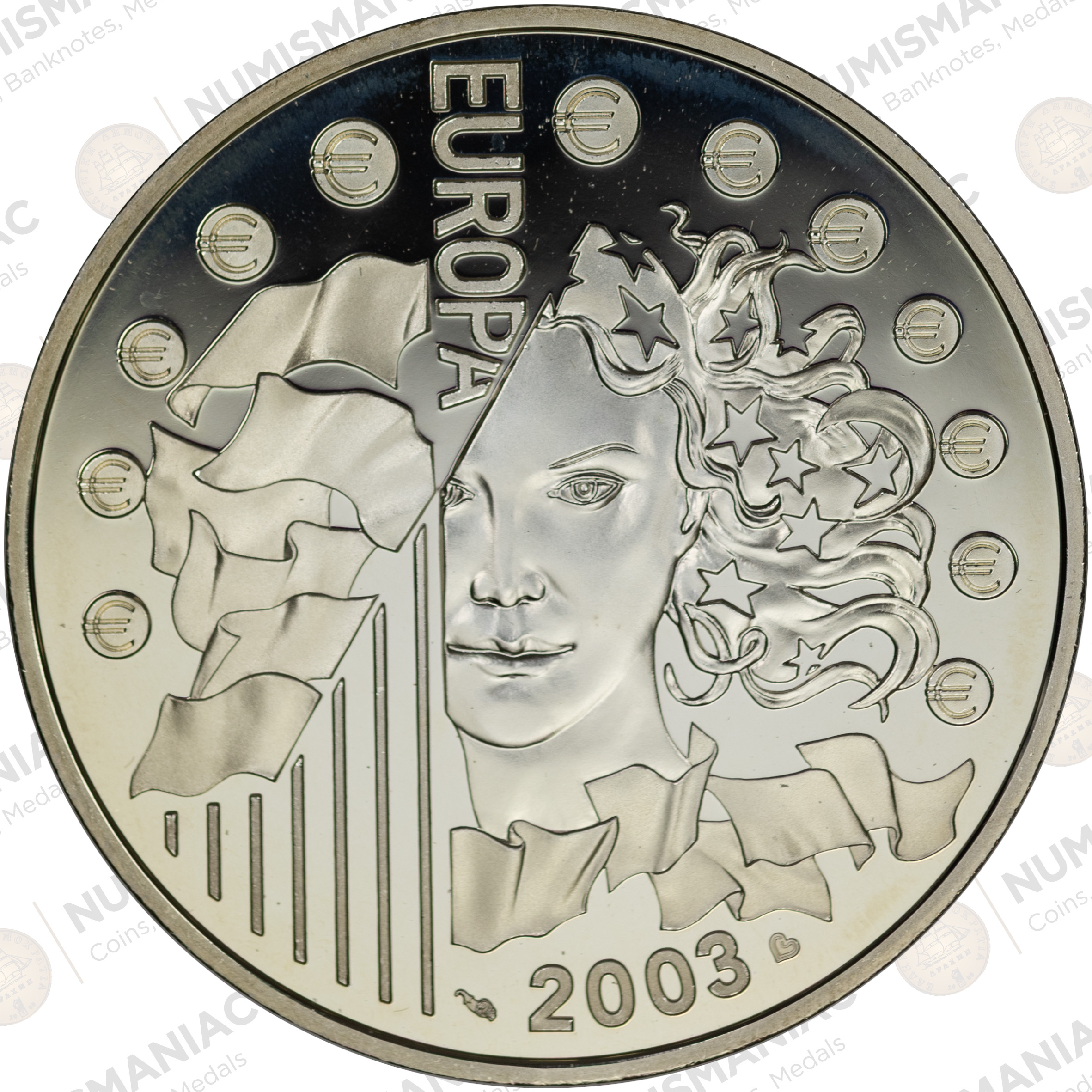 France 🇫🇷 2003 1.5 Euro Silver Proof Coin – Limited Edition Collector Issue (Ag / 22.2gr/ .900). - Image 3