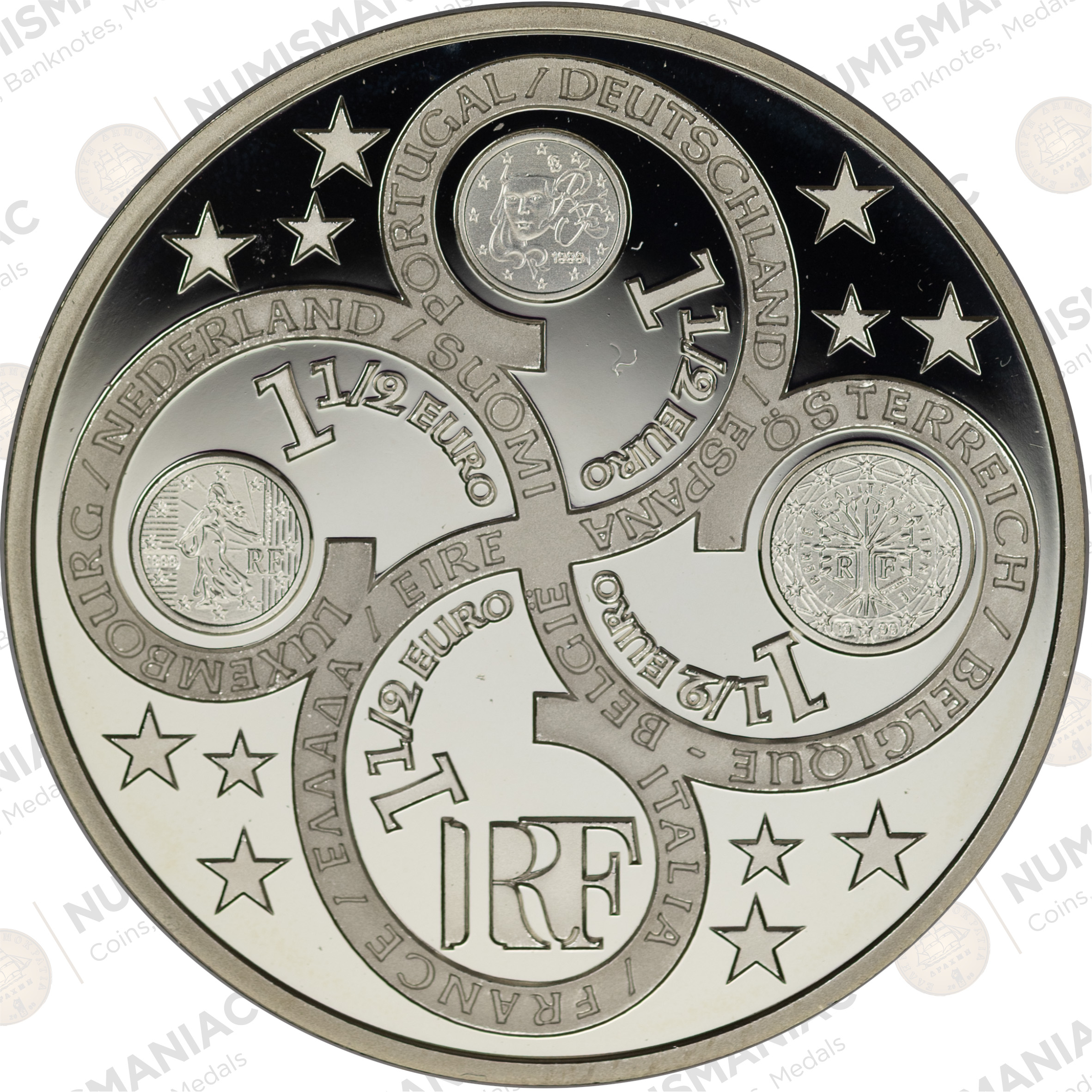 France 🇫🇷 2003 1.5 Euro Silver Proof Coin – Limited Edition Collector Issue (Ag / 22.2gr/ .900). - Image 2
