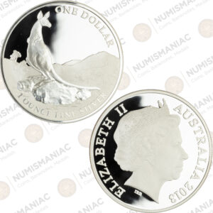 Australia 🇦🇺 2013 Kangaroo 1 oz Silver Proof Coin – RAM Limited Mintage.
