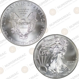 USA 🇺🇸 2015 1 oz Silver American Eagle Bullion Coin – (Ag / 31.1gr/ .999).